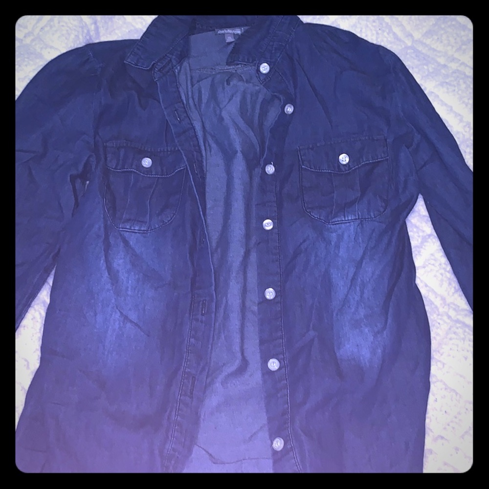Button-front shirt
